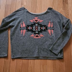 CHARLOTTE RUSSE Aztec crop top